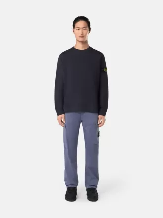 Sweatshirt med rund hals och normal passform