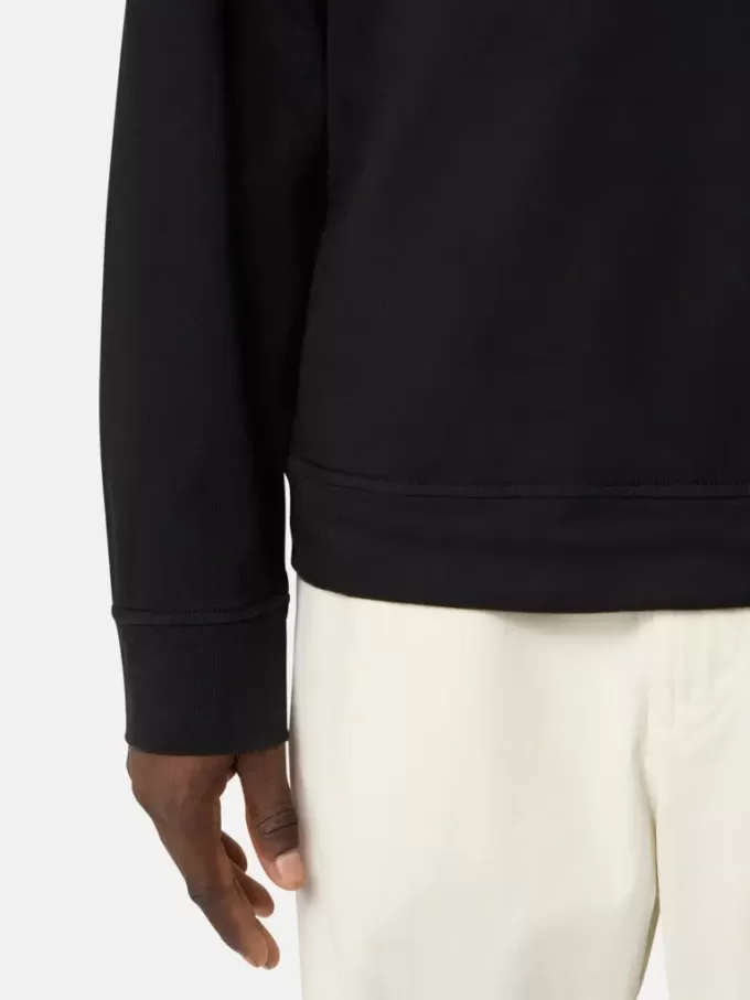 Sweatshirt med rund hals och normal passform