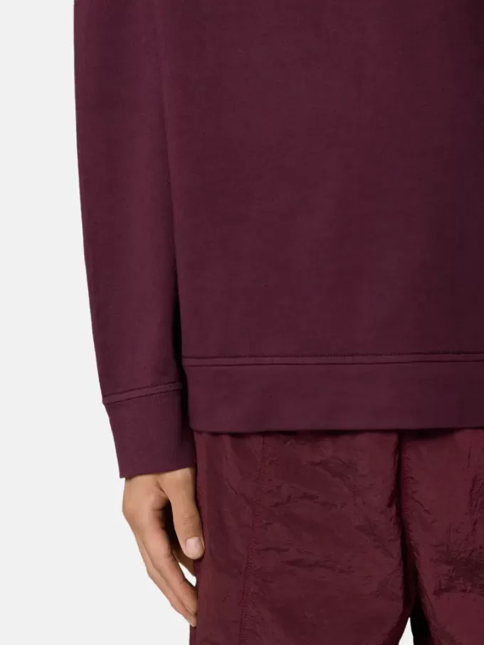 Sweatshirt med rund hals och normal passform