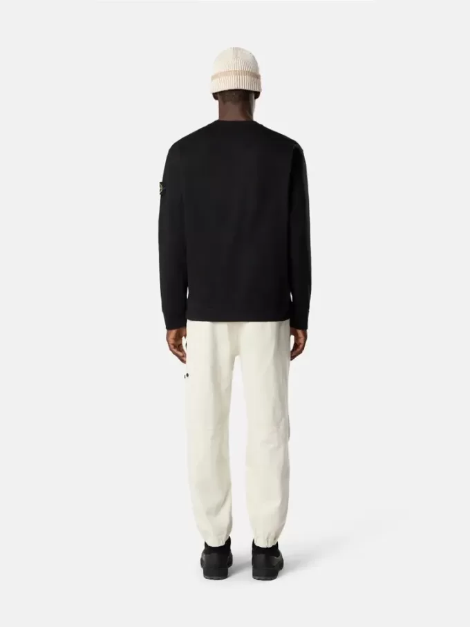 Sweatshirt med rund hals och normal passform