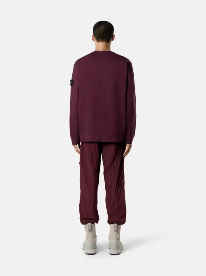 Sweatshirt med rund hals och normal passform