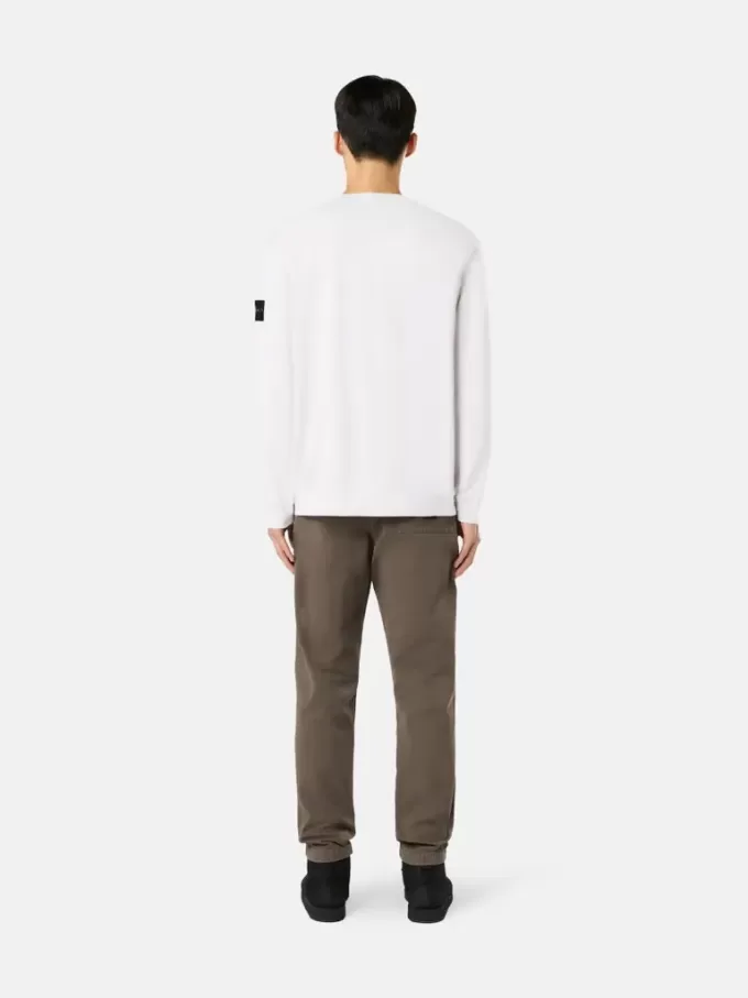 Sweatshirt med rund hals och normal passform