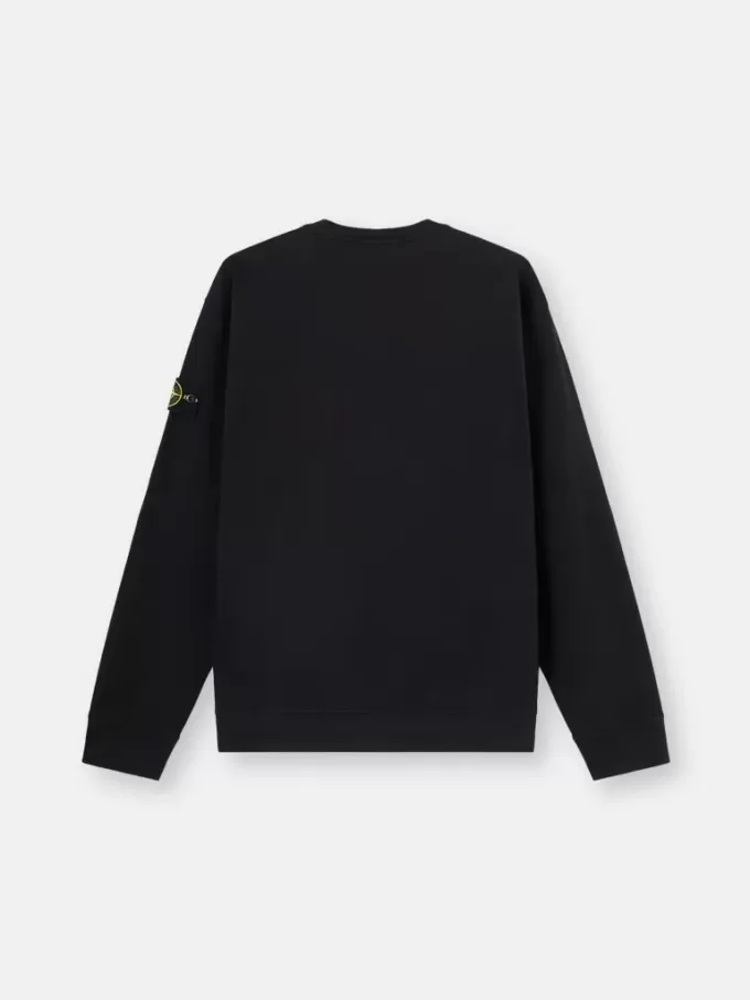 Sweatshirt med rund hals och normal passform