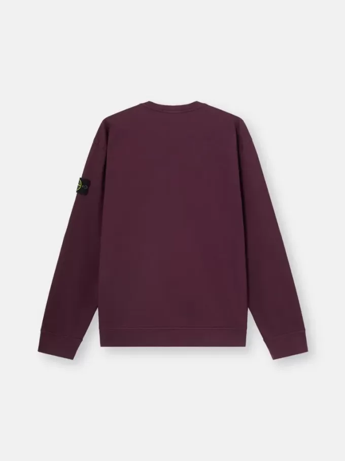 Sweatshirt med rund hals och normal passform