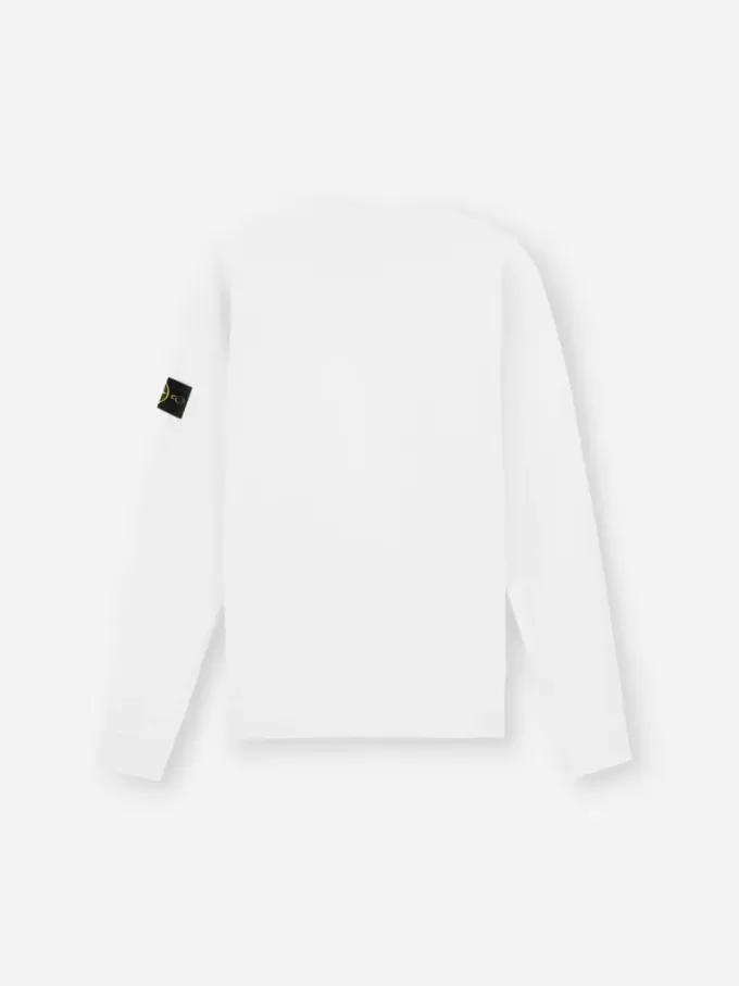Sweatshirt med rund hals och normal passform