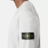 Sweatshirt med rund hals och ribbade detaljer