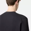 Sweatshirt med rund hals och ribbade detaljer