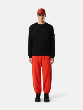 Sweatshirt med rund hals och ribbade insatser i normal passform Sweatshirt med rund hals och ribbade insatser i normal passform