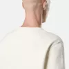 Sweatshirt med rund hals och ribbade insatser i normal passform