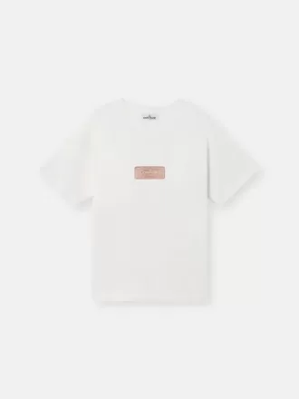 T-shirt med korta ärmar och normal passform med arkivinspirerat tryck