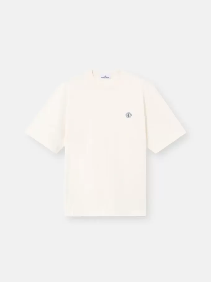 T-shirt med korta ärmar och normal passform med Compass-patch