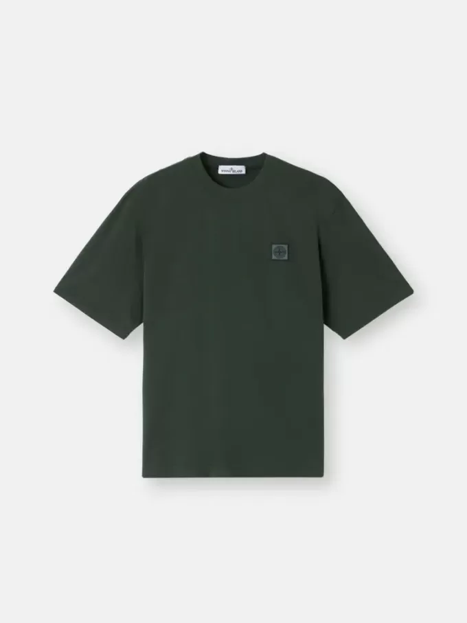 T-shirt med korta ärmar och normal passform med Compass-patch