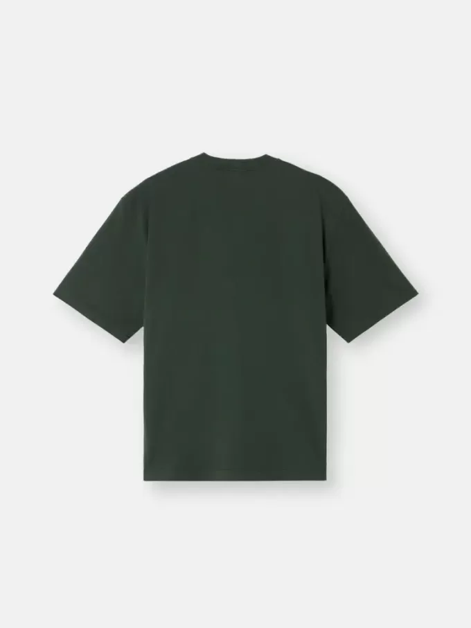 T-shirt med korta ärmar och normal passform med Compass-patch