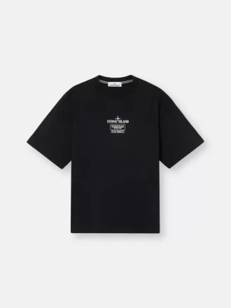 T-shirt med korta ärmar och normal passform med tryck ”02 Industrial Logos”.