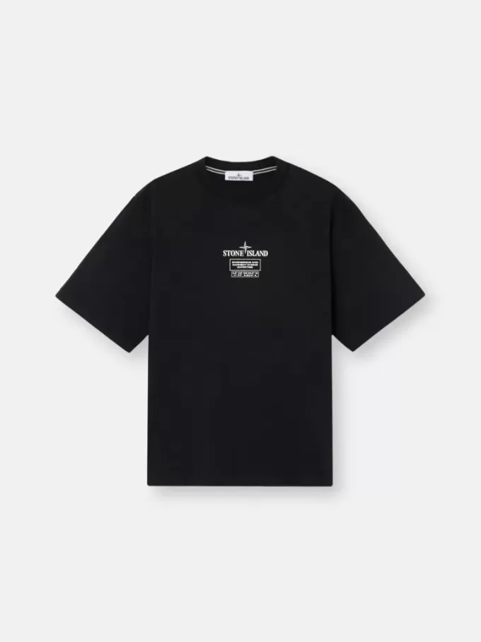 T-shirt med korta ärmar och normal passform med tryck ”02 Industrial Logos”.