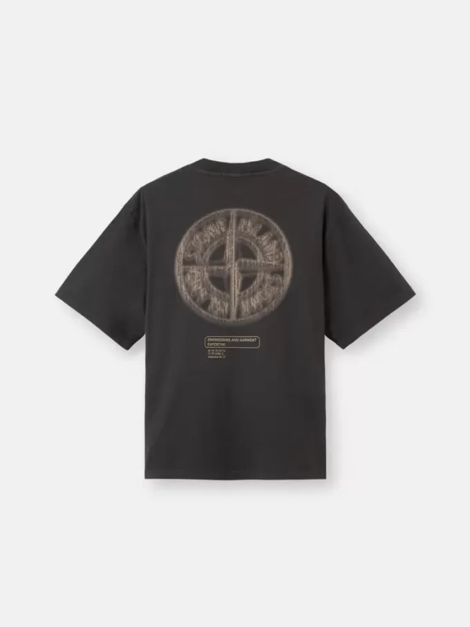 T-shirt med korta ärmar och normal passform med tryck ”Bleeding Numbers”