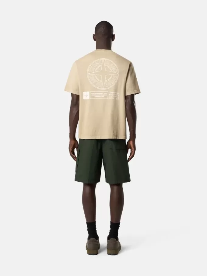 T-shirt med korta ärmar och normal passform med trycket ”Industrial”