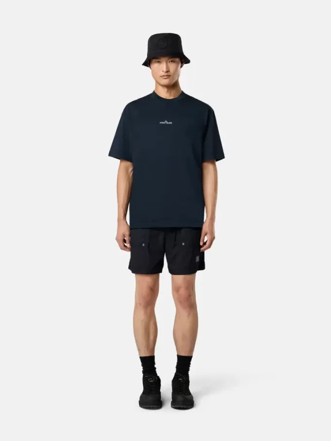 T-shirt med korta ärmar och normal passform med trycket ”Industrial”