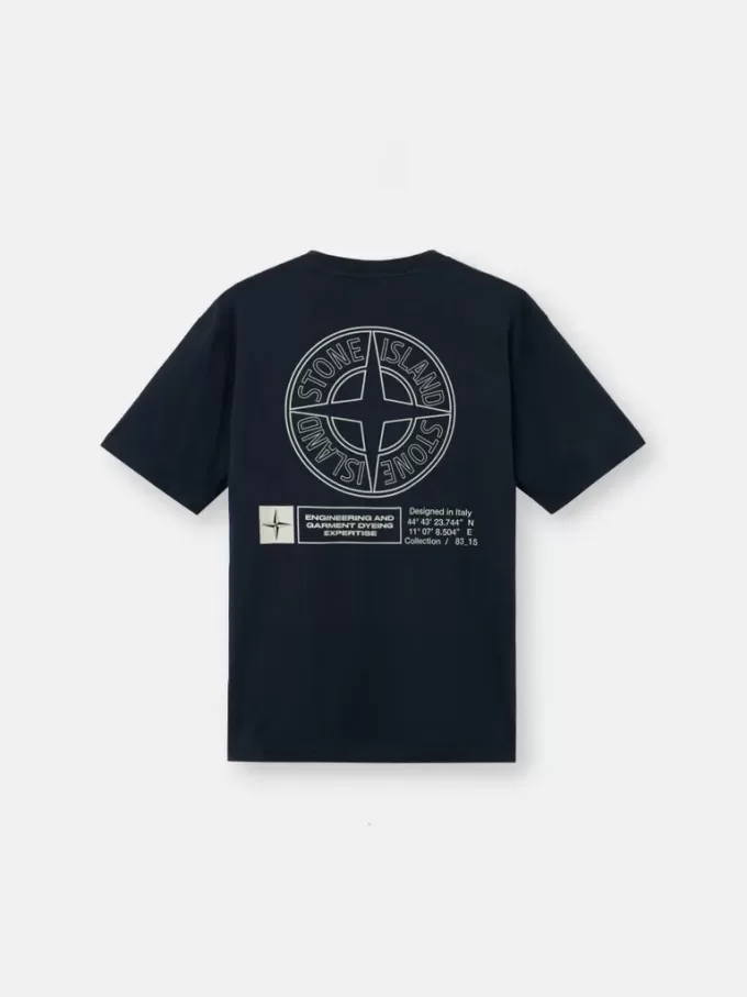 T-shirt med korta ärmar och normal passform med trycket ”Industrial”