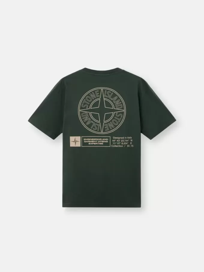 T-shirt med korta ärmar och normal passform med trycket ”Industrial”