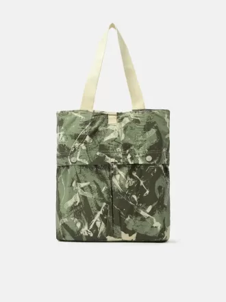 Tote bag med fickor och logotyp