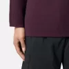 Tröja med hög krage och detaljer i omvänd söm
