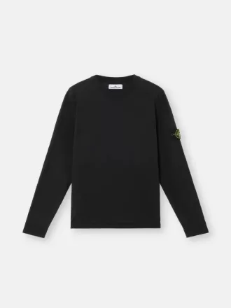 Tröja med rund hals och små rullade detaljer Tröja med rund hals och små rullade detaljer