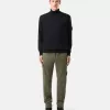 Turtleneck-tröja med ribbade kanter