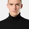 Turtleneck-tröja med ribbade kanter