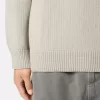 Turtleneck-tröja med ribbade kanter
