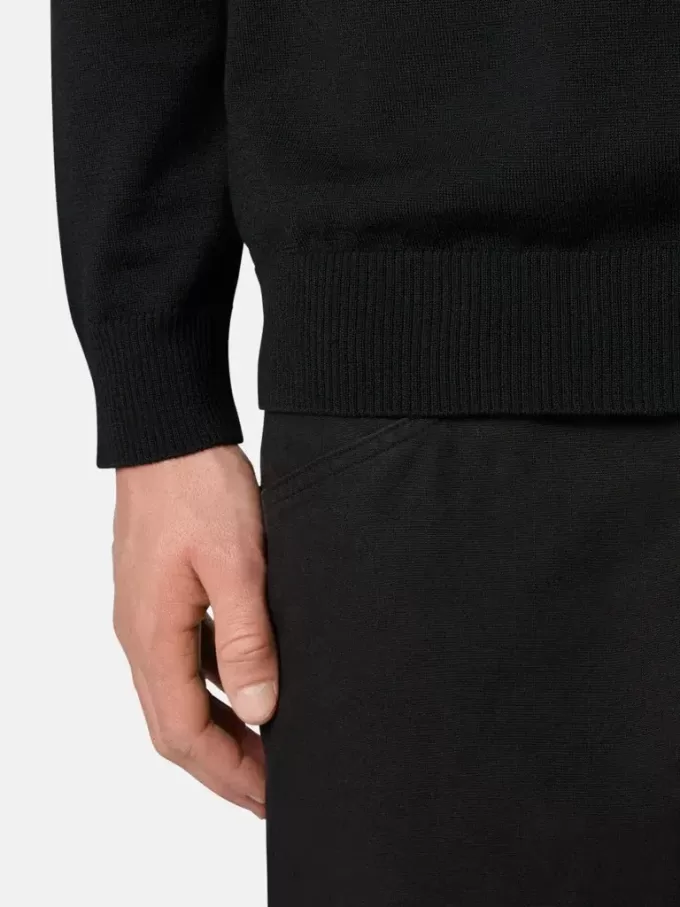 Turtleneck-tröja med ribbade kanter